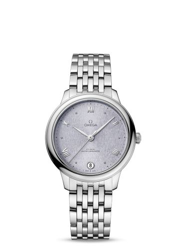 Omega De Ville Master Chronometer 34 Stainless Steel / Lavender / Bracelet